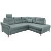 Ecksofa Brizzini, Blau S: 264x206 Cm - Blau/Naturfarben, MODERN, Textil (264/206cm) - Livetastic
