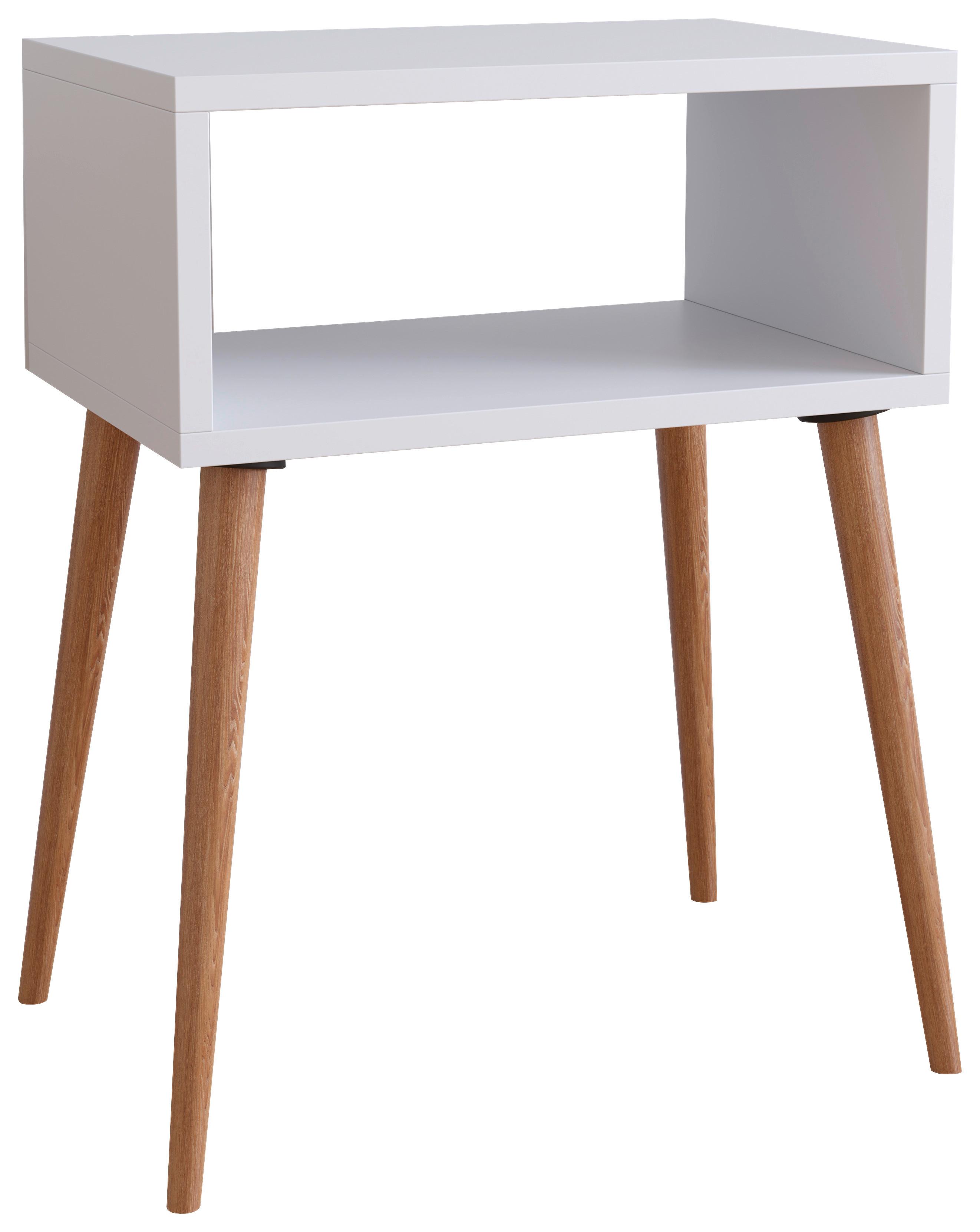Nachttisch Singol M - Honigeiche/Weiß, MODERN, Holzwerkstoff (44,5/60/30cm) - MID.YOU