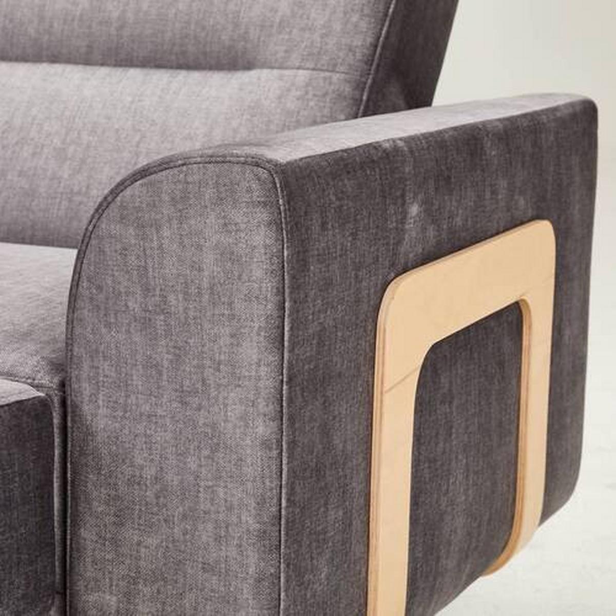 Ecksofa Mit Schlaffunktion Freda Mit Kissen Anthrazit - Currygelb/Anthrazit, MODERN, Textil (144/240cm) - Max Winzer