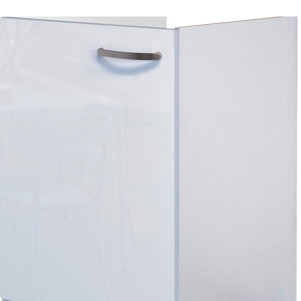 Spülenschrank Alba B: 50 Cm Weiß Ohne Arbeitsplatte - Weiß Hochglanz/Weiß, MODERN, Holzwerkstoff (50/82/57cm)