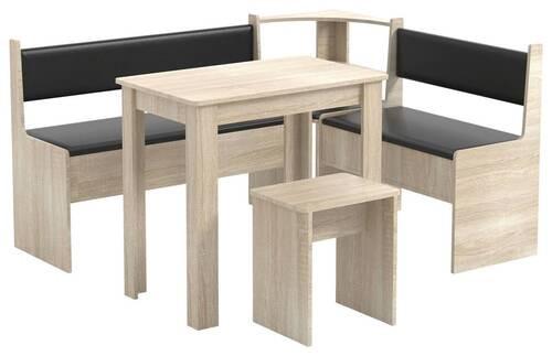 Eckbankgruppe Esal Sonoma Eiche S: 153/115 cm - Sonoma Eiche, MODERN, Holzwerkstoff (153/115cm) - MID.YOU
