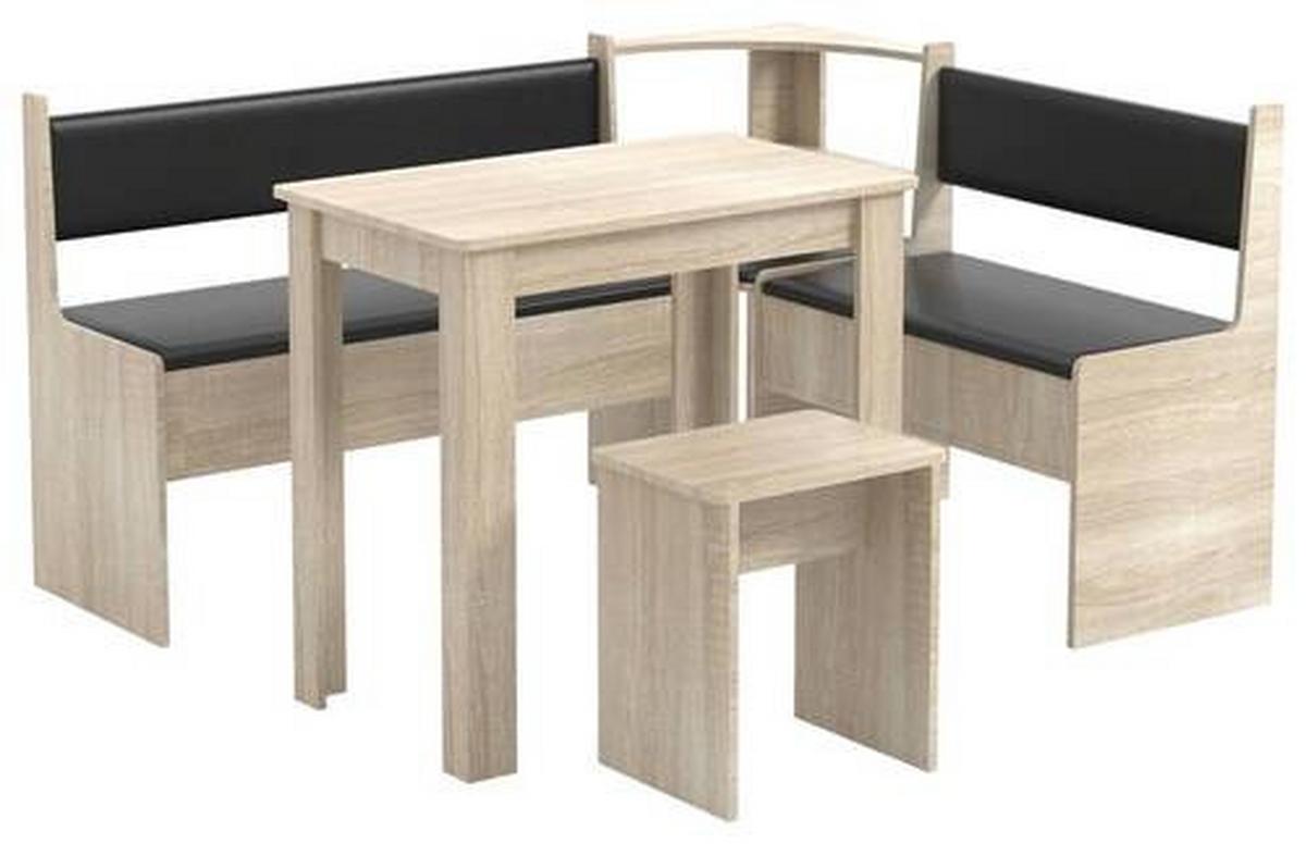 Eckbankgruppe Esal Sonoma Eiche S: 153/115 cm - Sonoma Eiche, MODERN, Holzwerkstoff (153/115cm) - MID.YOU
