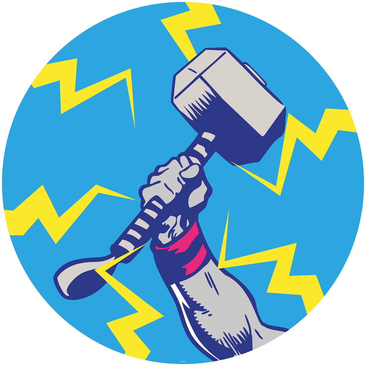 Fototapete Dd1-056 Avengers Thor's Hammer - Multicolor, Trend (128cm)