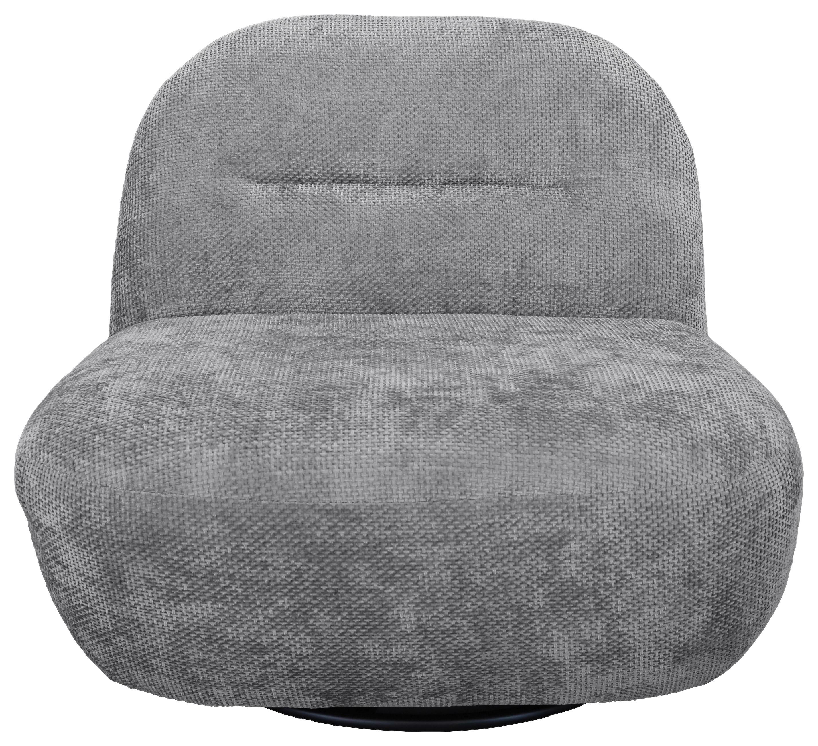 Relaxsessel Bunty Grau B: 85 cm - Schwarz/Grau, Basics, Textil (85/74/85cm) - Livetastic