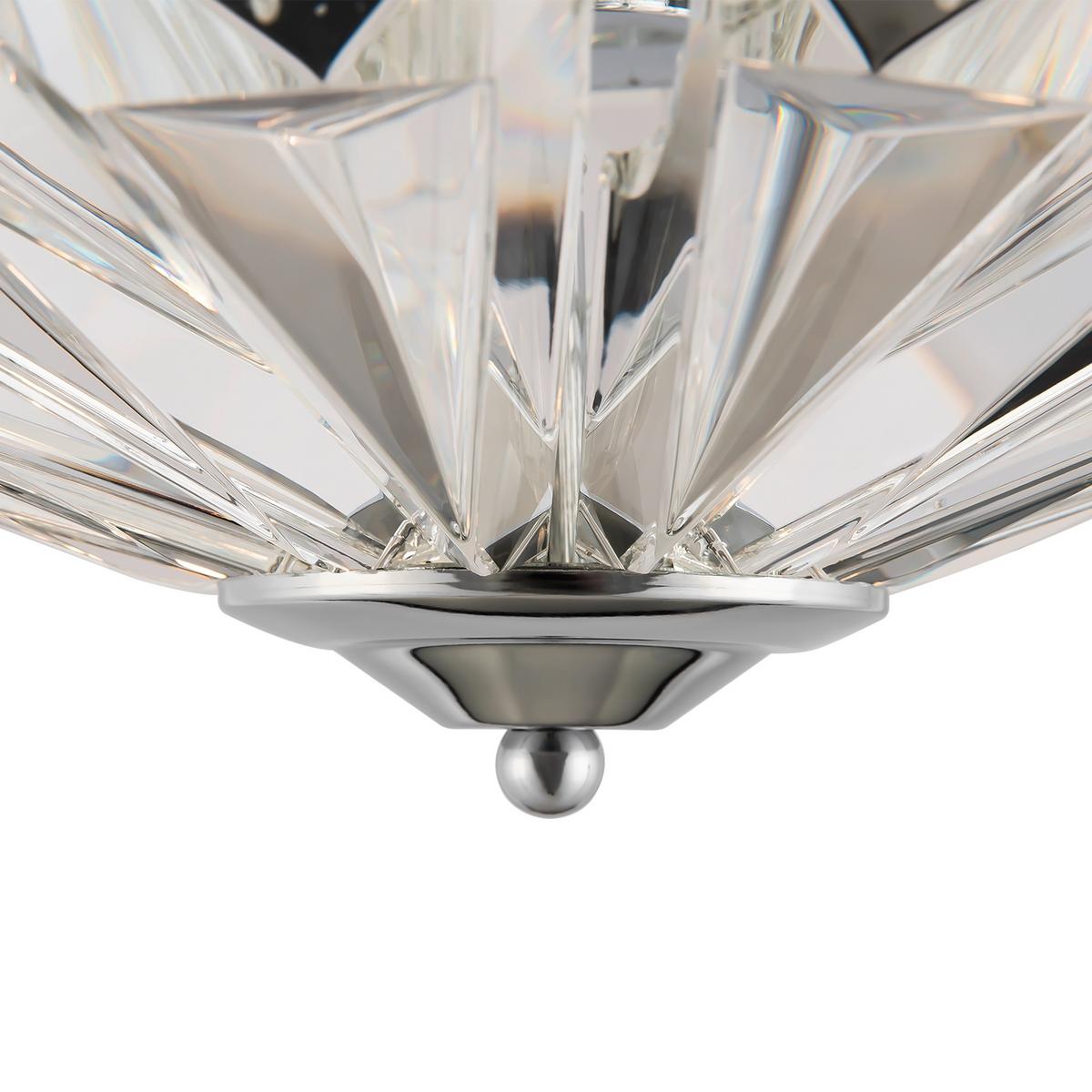 Deckenleuchte Facet - Chromfarben, Trend, Glas/Metall (39.6/19,2/39.6cm) - MAYTONI