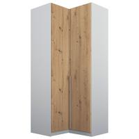Eckschrank 100 cm Alabama Extra Hellgrau - Hellgrau/Eiche Artisan, MODERN, Holzwerkstoff (100/229/102cm)