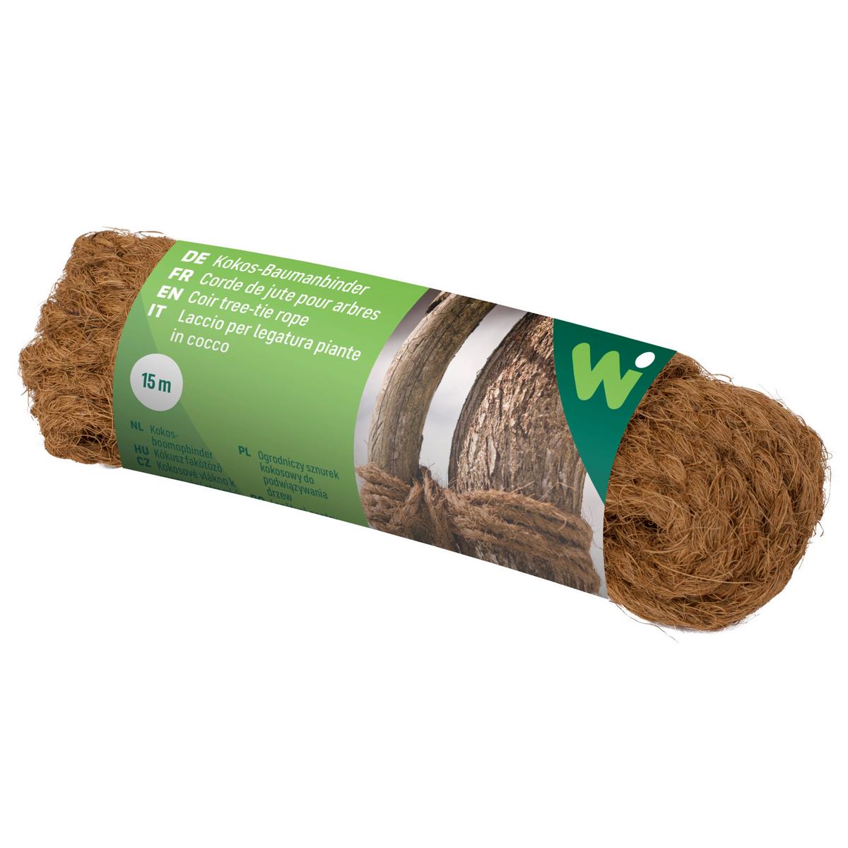 Kokos-Baumanbinder, 15 meter - Braun, Basics, Textil (0,6/1500cm) - Windhager
