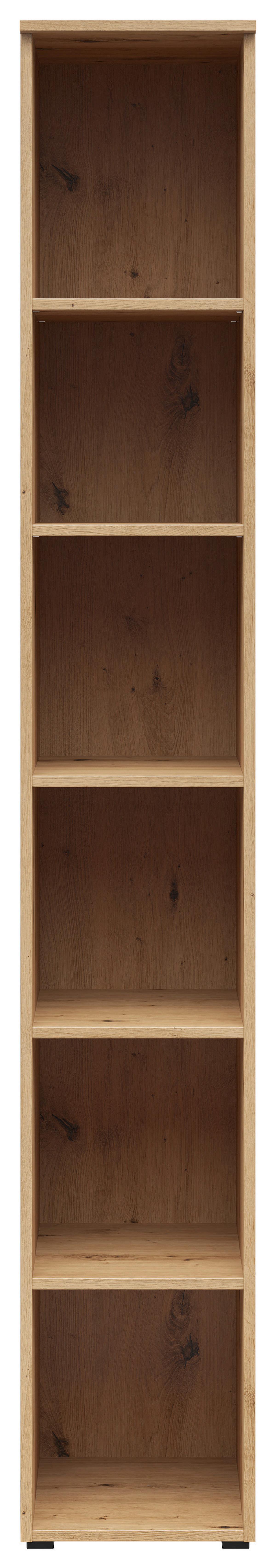 Regál MULTISTAURAUM š. 30 cm - antracitová/dub artisan, Moderní, kompozitní dřevo/plast (30/195/40cm)