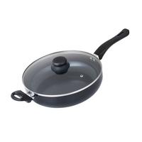 Pánev Fabia Jumbo Ø ca. 28cm - černá/čiré, kov/plast (28/7cm) - Mömax