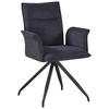 ŽIDLE S PODRUČKAMI NOVA - šedá/černá, Moderní, kov/textil (63/88/63cm) - Premium Living