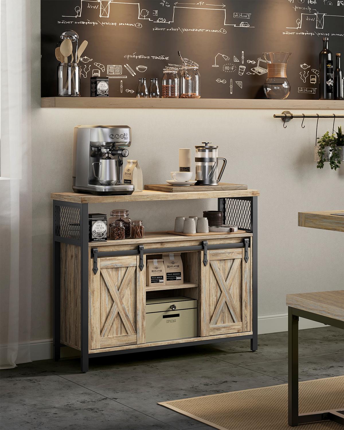 KOMODA BLEDO HŇEDÁ/ČIERNY KOV - hnedá/čierna, Modern, kov/kompozitné drevo (100/80/33cm) - MID.YOU