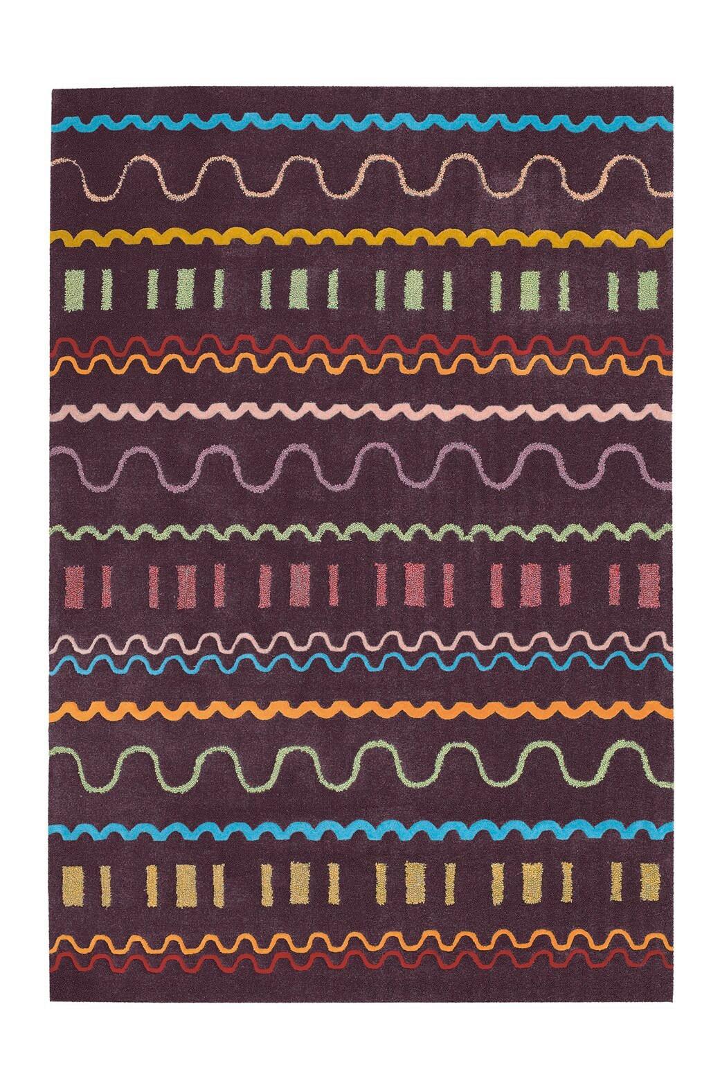 Webteppich Violett Spirit 170x240 cm - Violett/Multicolor, Basics, Textil (170/240cm) - Kayoom