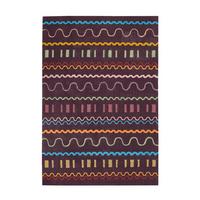 Webteppich Violett Spirit 170x240 cm - Violett/Multicolor, Basics, Textil (170/240cm) - Kayoom