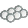 Suppentellerset Grau Weiß 6-teilig D: 21,5 cm - Weiß/Grau, Basics, Keramik (21,5cm) - Van Well