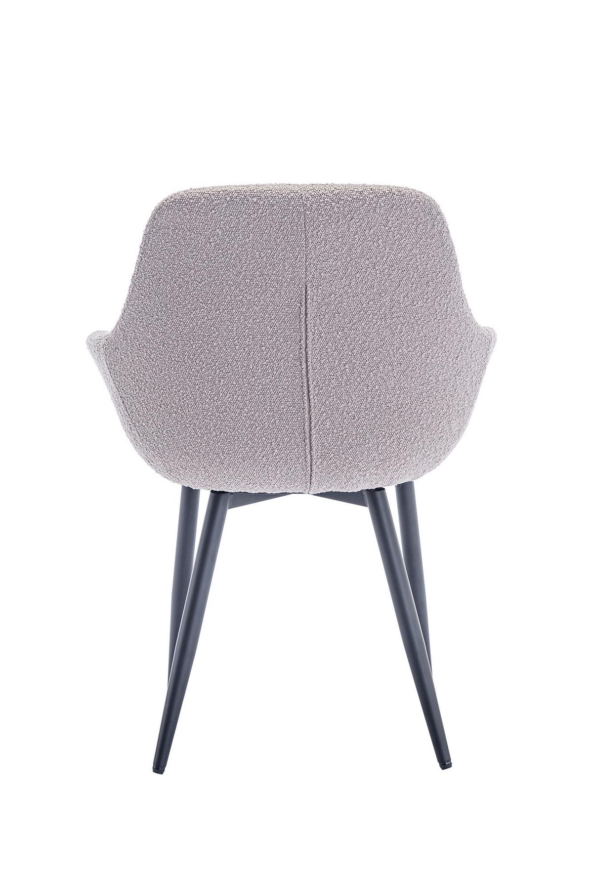 Stuhl-set Taupe B: 64 Cm - Taupe/Schwarz, MODERN, Textil/Metall (64/86/59cm) - Livetastic