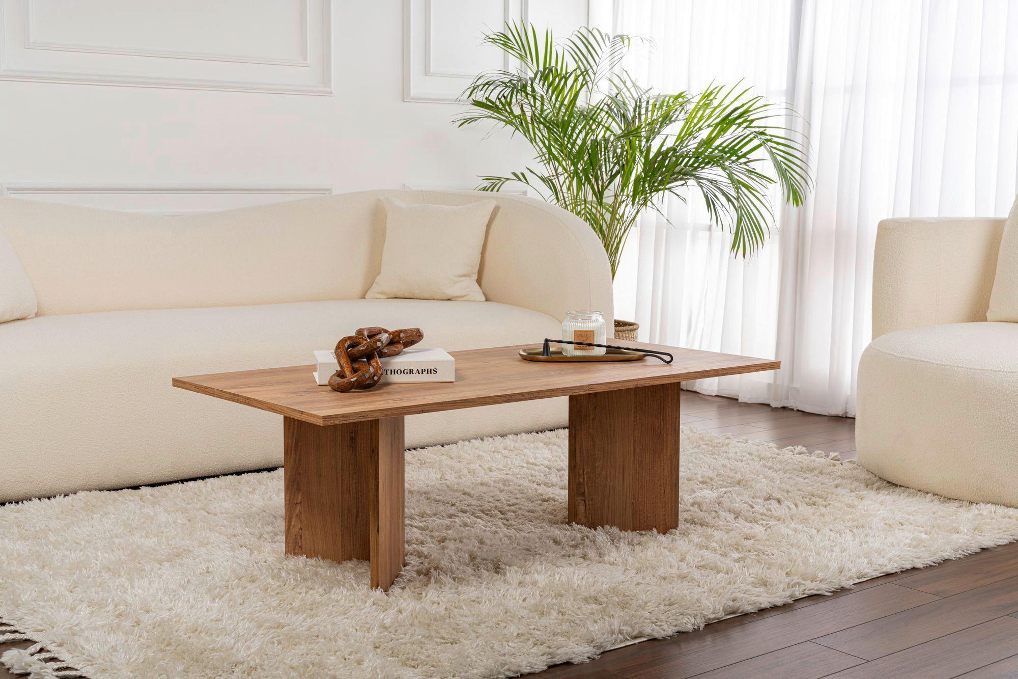 Couchtisch Sabin Pinienfarben B: 119cm - Pinienfarben, Design, Holzwerkstoff (119/40/60cm) - MID.YOU
