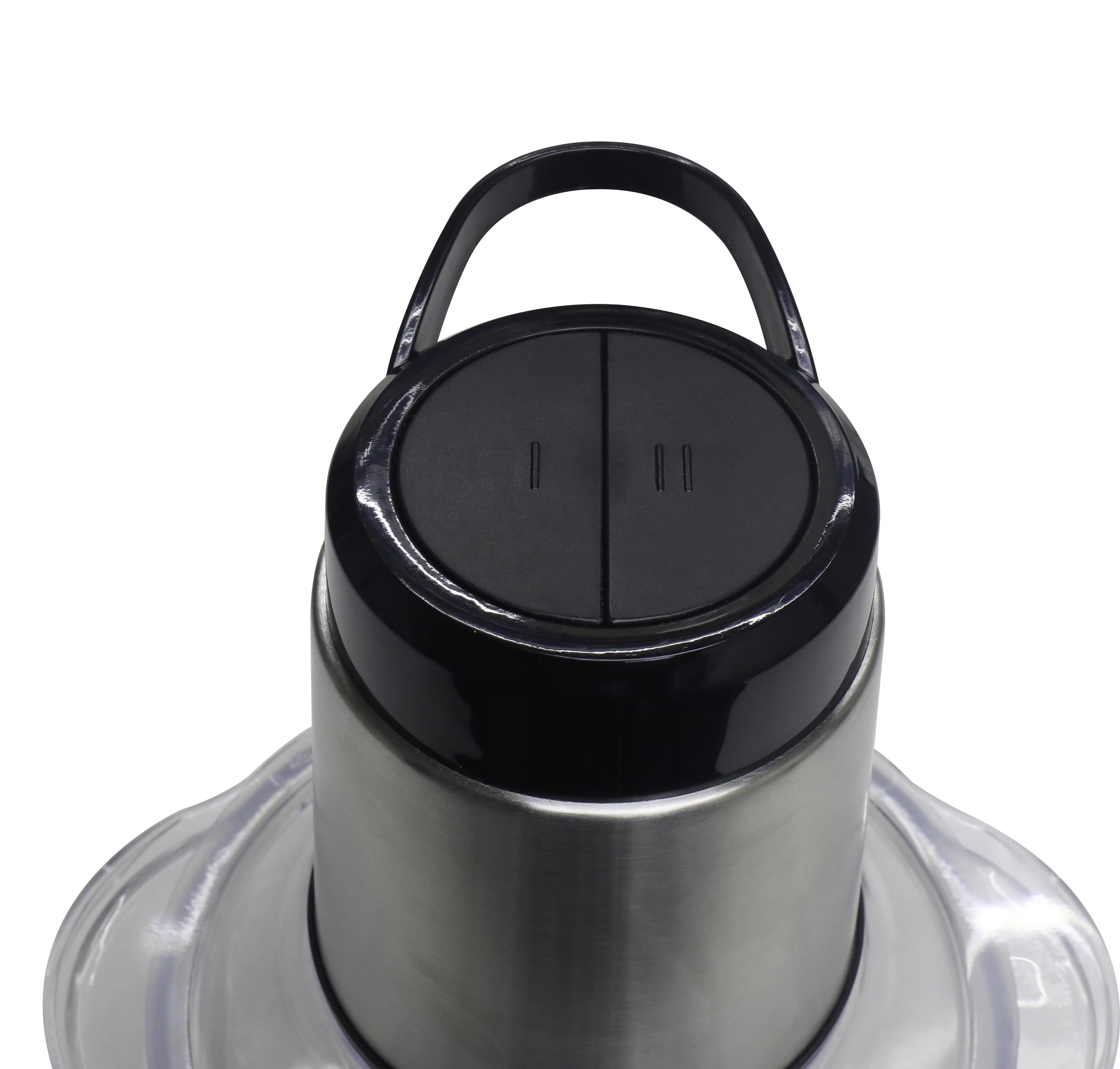 Universalzerkleinerer 300W 1200ml - Klar/Edelstahlfarben, KONVENTIONELL, Glas/Kunststoff (19,5/15,5/24,5cm) - Bono