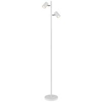 Stehleuchte 57918sw James - Weiß, Design, Kunststoff/Metall (27/22/158cm) - Globo
