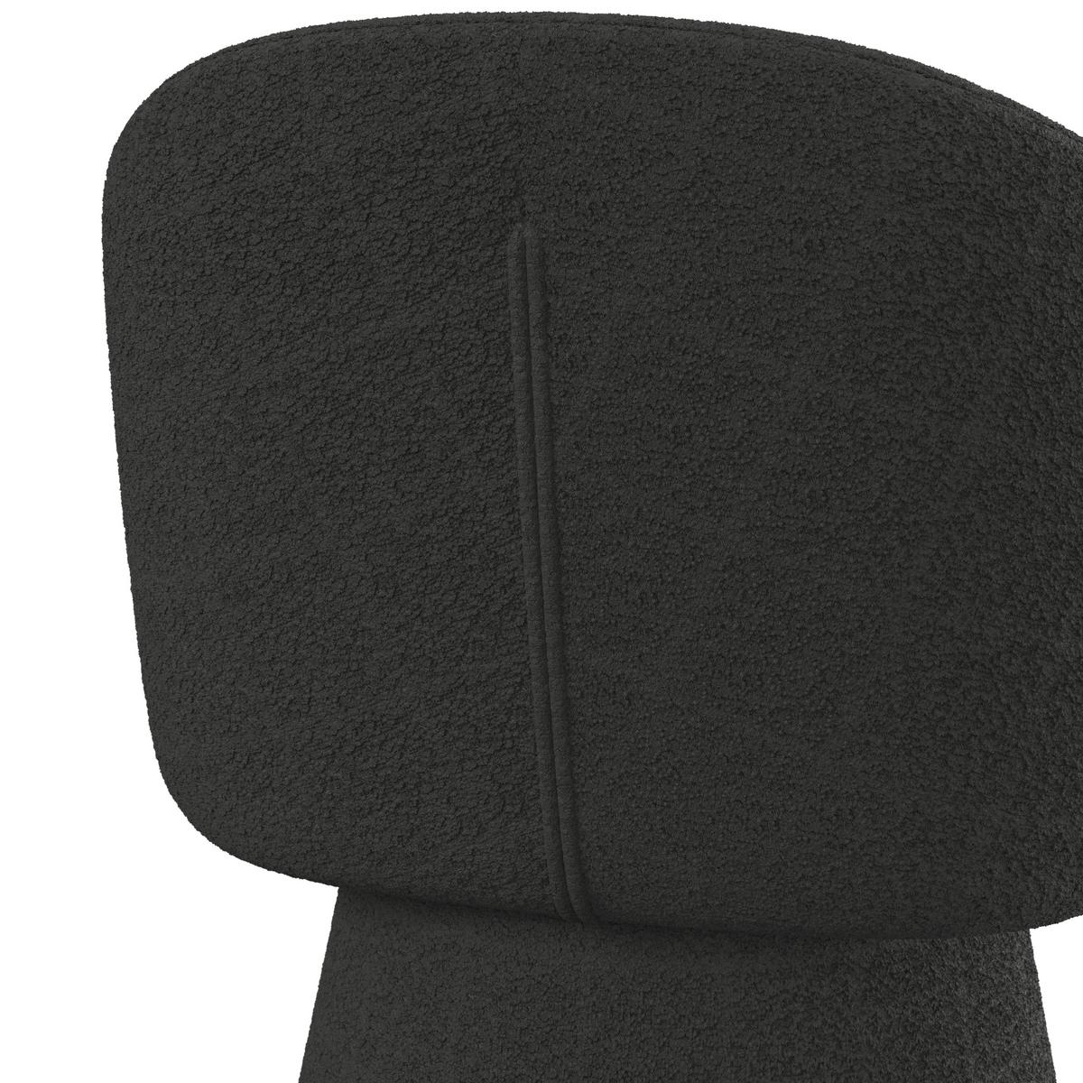 STOLIČKA S PODRÚČKAMI MAIA - čierna, Modern, kov/textil (60/84,5/59cm) - Bessagi Home