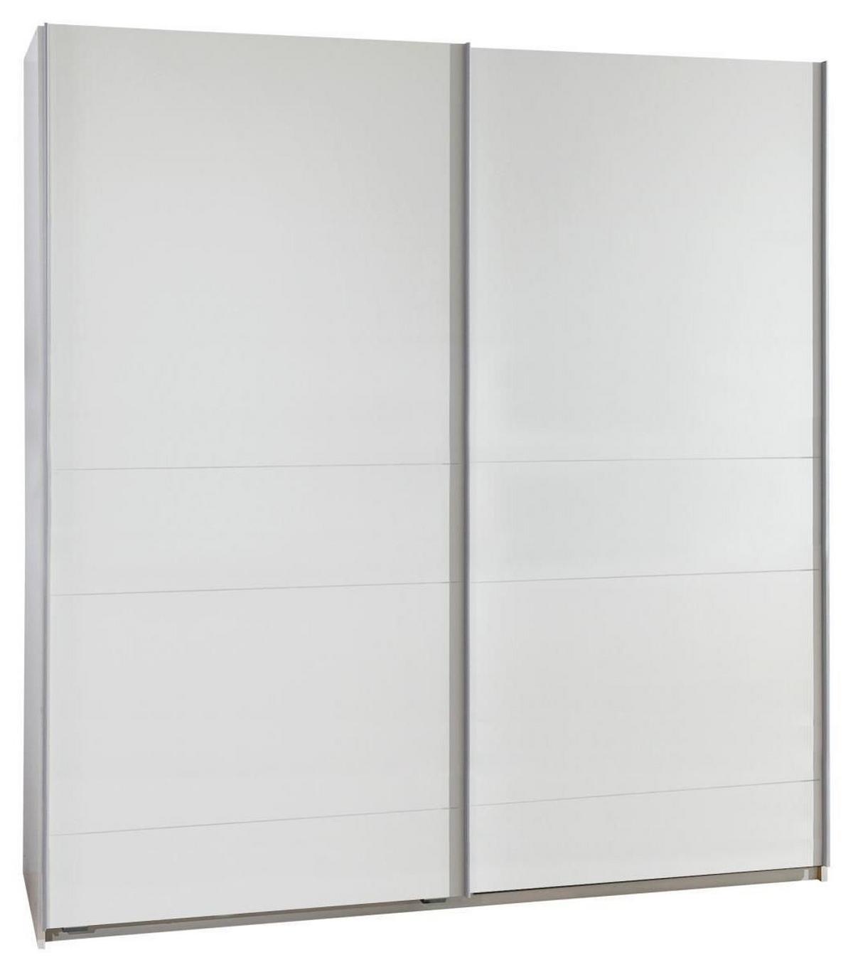 Schwebetürenschrank 180cm Chess, Weiß - Weiß, Design, Holzwerkstoff (180/198/64cm) - MID.YOU