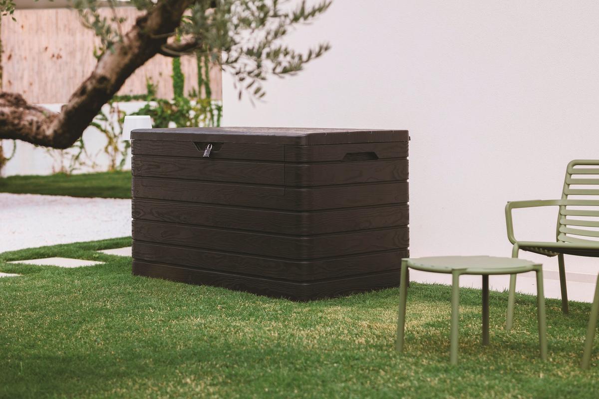 Kissenbox Dolomiti 146,6x85x82,6 Cm 970l - Anthrazit, Basics, Kunststoff (146,6/85/82,6cm)