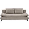 Schlafsofa Sunny 3dl Taupe B: 212 Cm - Taupe/Schwarz, KONVENTIONELL, Holzwerkstoff/Textil (212/88/101cm) - MID.YOU