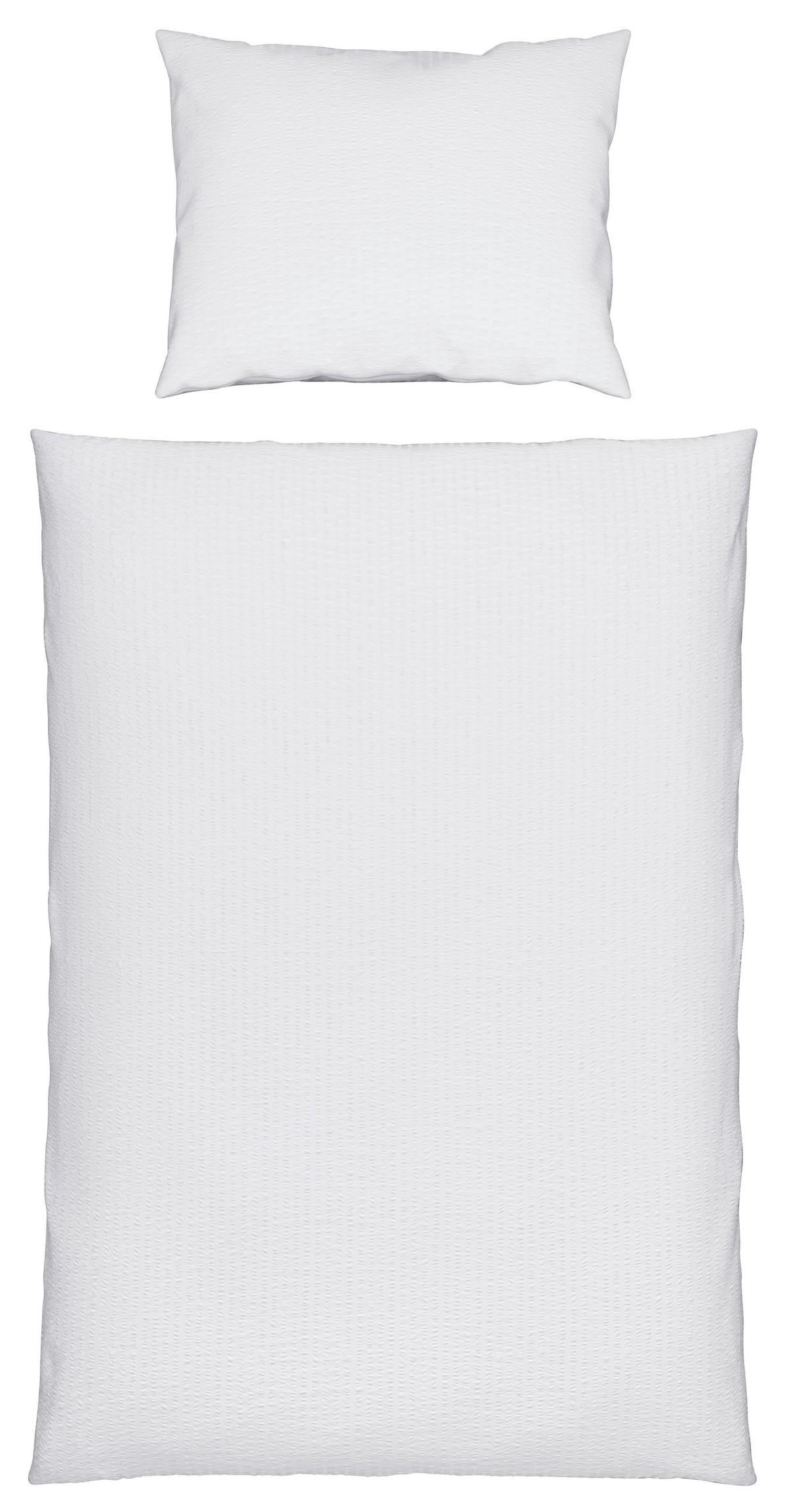 Povlečení Gisela, 70/90 140/200cm - bílá, textil (140/200cm) - Modern Living