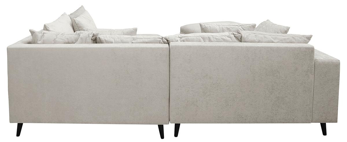 Ecksofa Pruno, Hellgrau S: 247x174 Cm - Hellgrau/Schwarz, Design, Textil (247/174cm) - MID.YOU