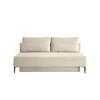 Schlafsofa Petri Beige Cord, Rücken Echt B: 198 cm - Beige/Schwarz, MODERN, Textil (198/90/100cm) - Livetastic