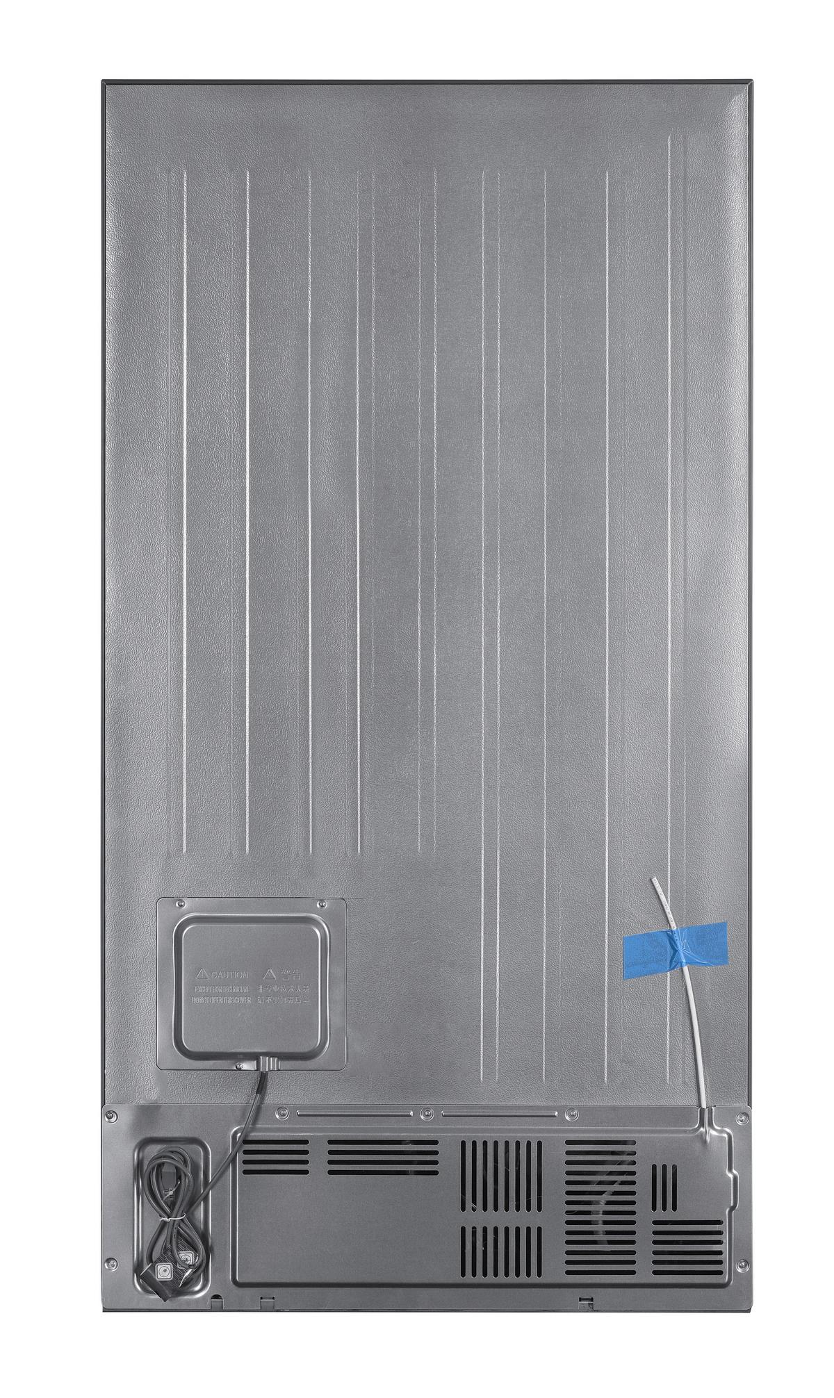 Side-by-side Nabo Sbs 5130 Edelstahlfarben - Edelstahlfarben, Basics, Glas/Kunststoff (90/177/66cm) - Nabo
