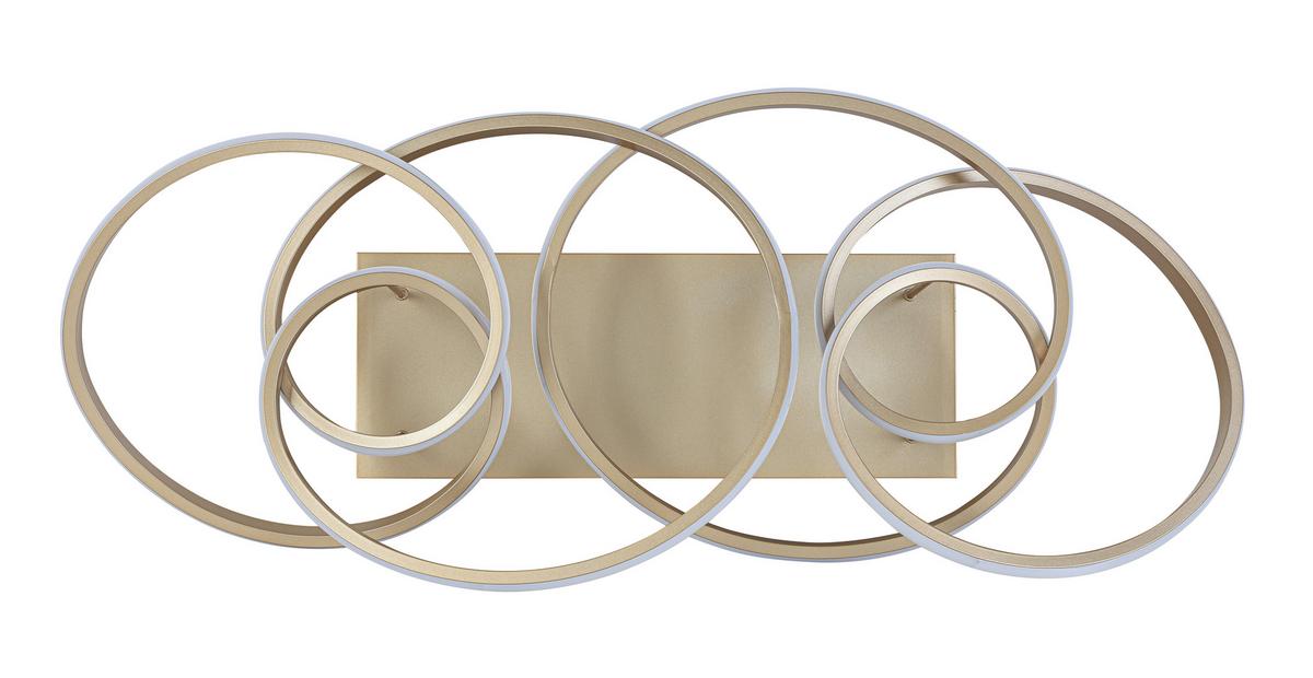 STROPNÉ LED SVIETIDLO JULI - cappuccino, Modern, kov/plast (70/40/25cm) - Premium Living
