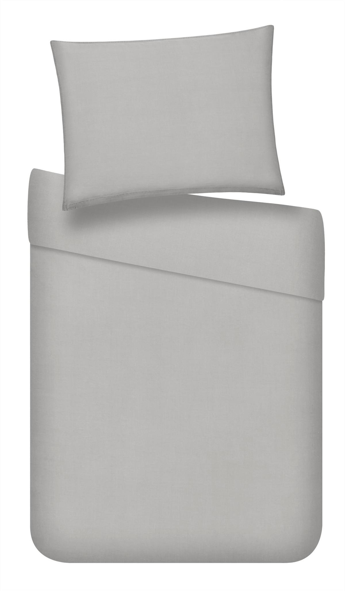 POSTEĽNÁ BIELIZEŇ Stone Washed, 140/200cm - svetlosivá, Romantik / Landhaus, textil (140/200cm) - Modern Living