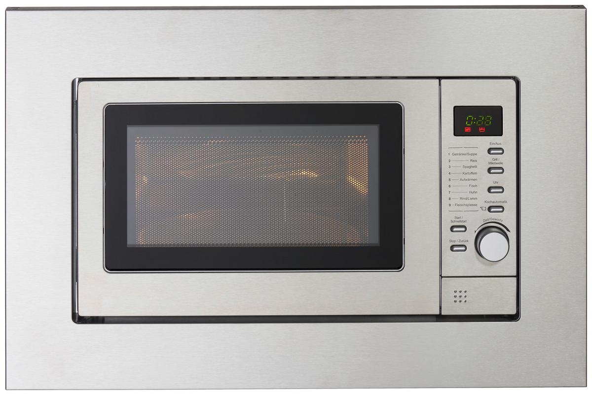 Einbau-Mikrowelle MW800.8-20g Eb 800 W B: 59,5 cm 6 Stufen - Edelstahlfarben, Basics, Metall (59,50/39/35,40cm) - PKM