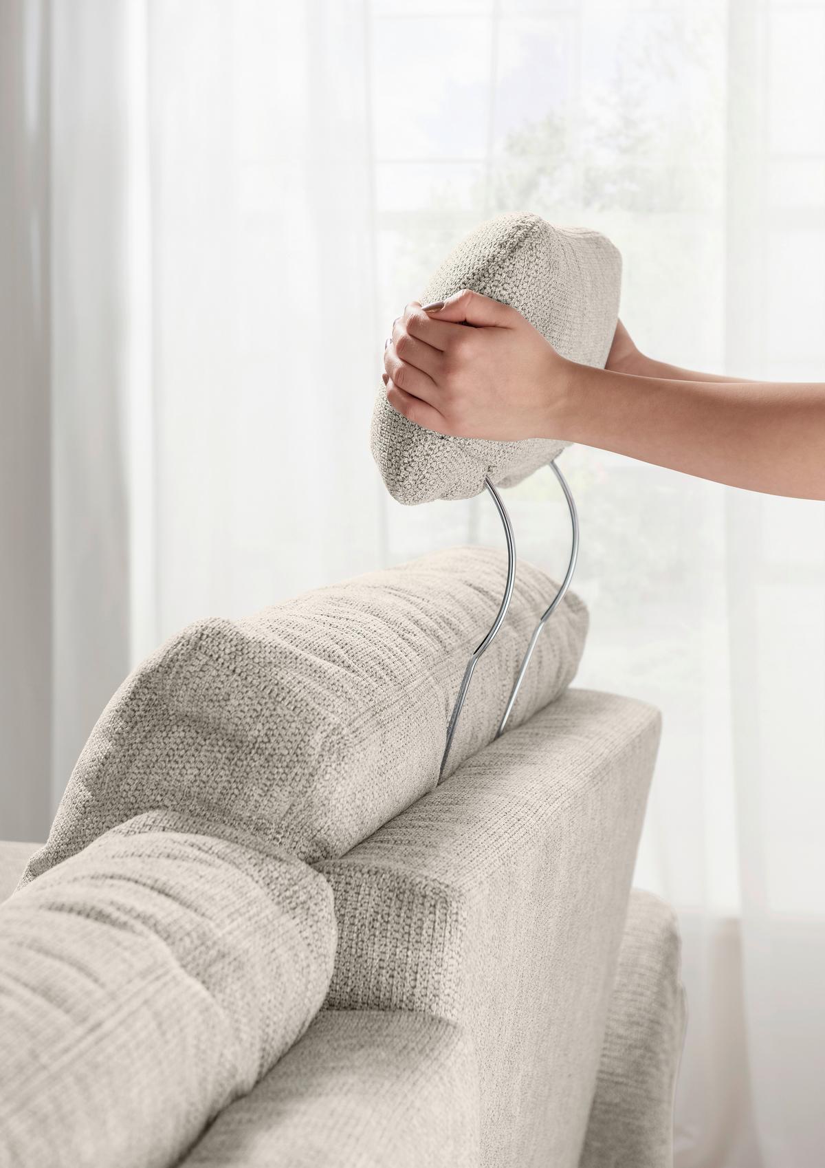 Wohnlandschaft Brizzini Beige U: 176x338x206 cm - Beige/Schwarz, MODERN, Textil (176/338/206cm) - Livetastic