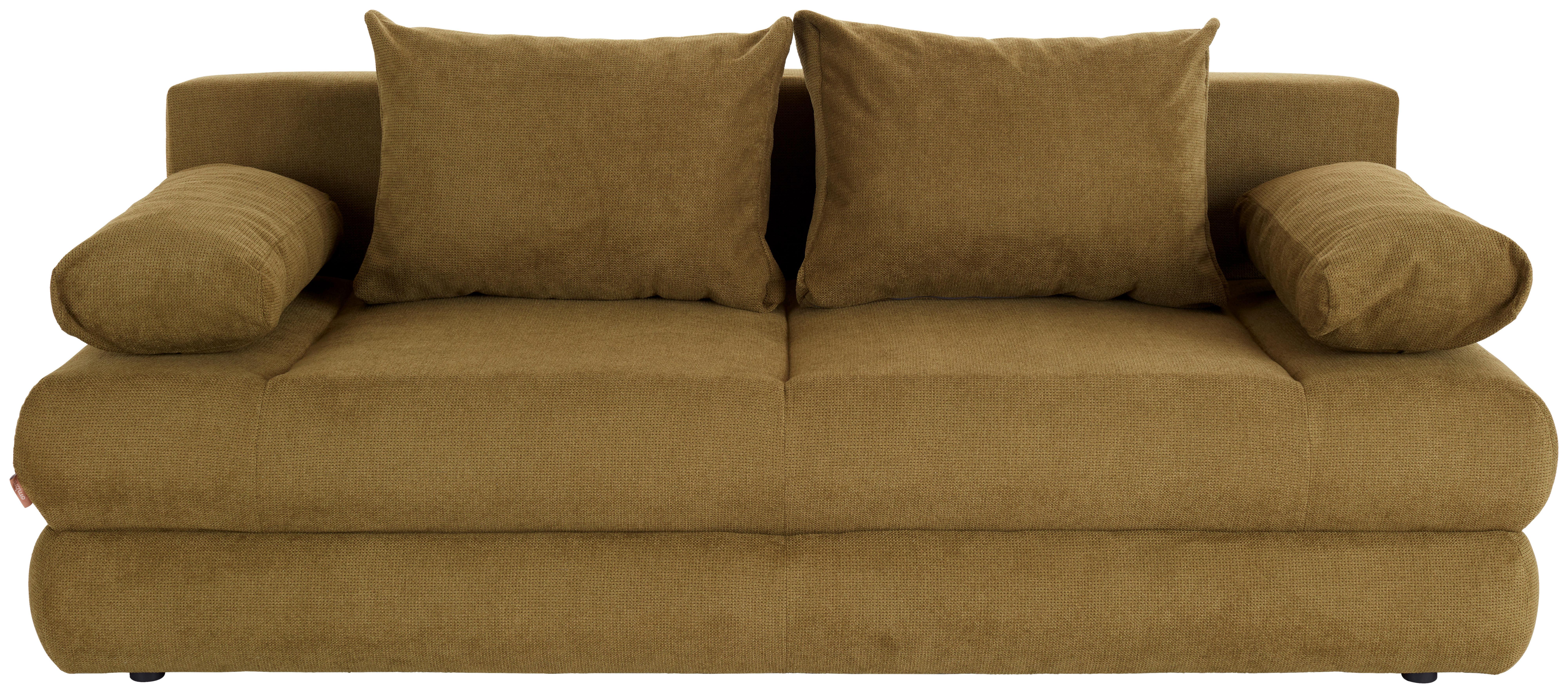 2-Sitzer-Sofa Mit Schlaffunktion Clipso Olivgrün - Olivgrün, Basics, Textil (212/93/90cm) - Ondega