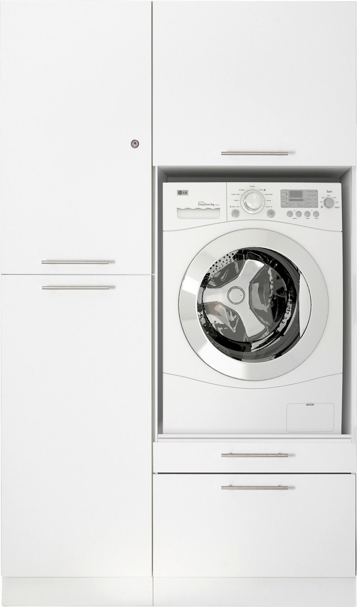 Hauswirtschaftsraum Clara - Weiß, KONVENTIONELL, Holzwerkstoff (117,4/200/67,6cm) - Respekta