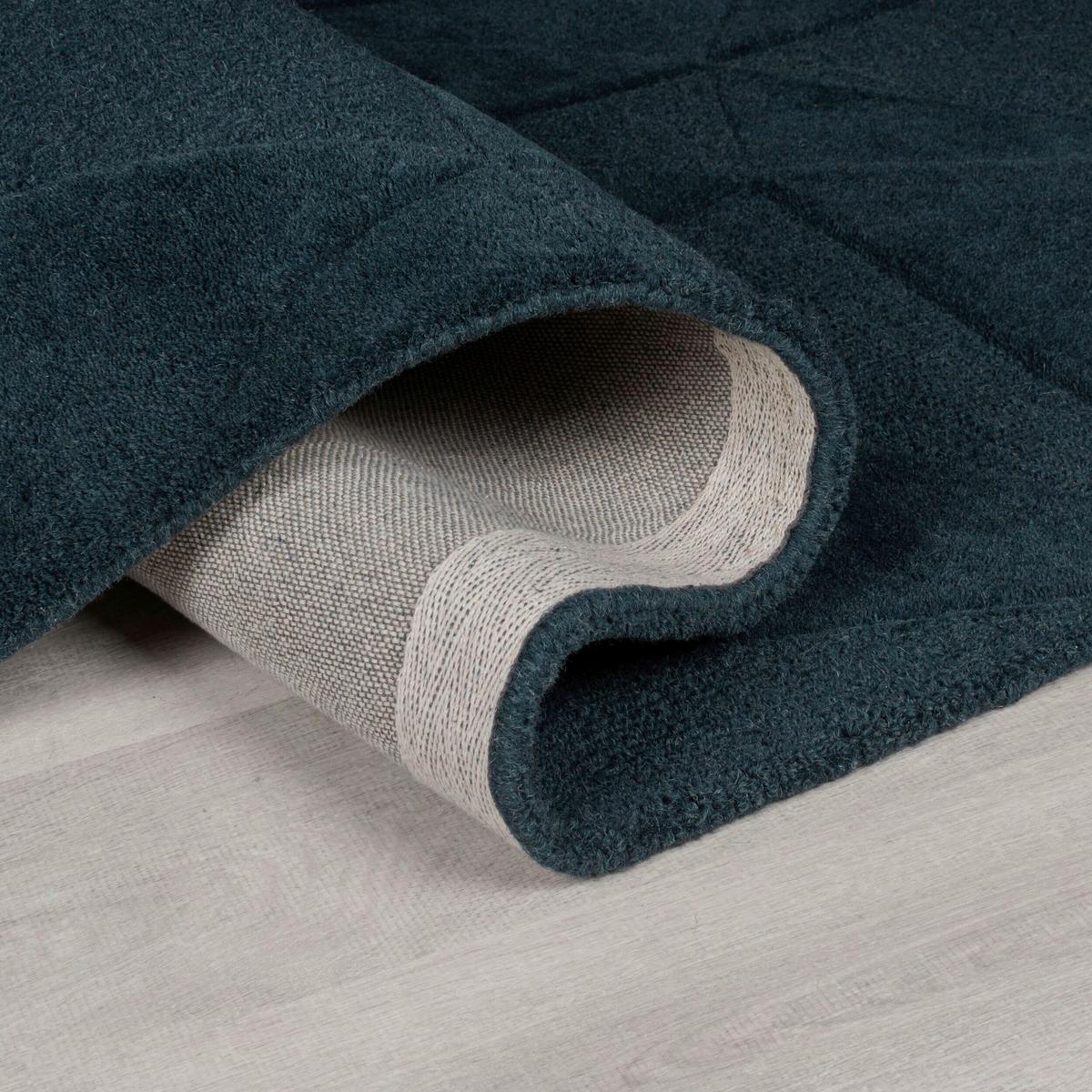 Wollteppich 503119373445 - Blau, Basics, Textil (120/170cm)