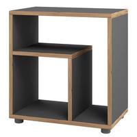 Beistelltisch Zeito Anthrazit/Honigeiche B: 55 cm - Honigeiche/Anthrazit, Design, Holzwerkstoff/Kunststoff (50/55/30cm) - MID.YOU