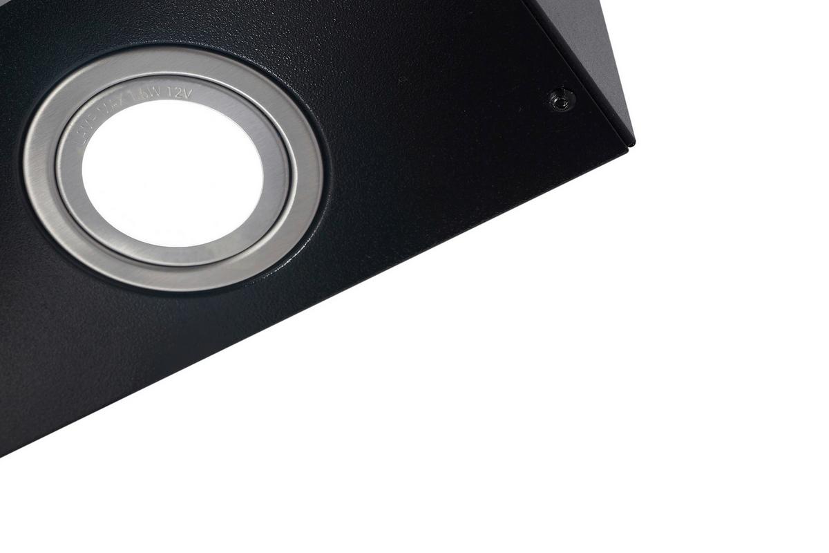 Dunstabzugshaube Respekta Lora Schwarz B:89,5cm - Schwarz, Basics, Glas/Metall (89,5/75-110/38,5cm) - Respekta