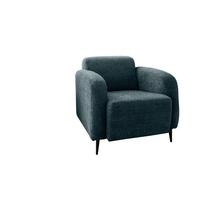 Sessel Marone Blau B: 85cm - Blau/Schwarz, MODERN, Textil (85/76/90cm) - Livetastic