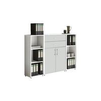 Aktenschrank Office Edition Weiß B: 172,6cm - Weiß, MODERN, Holzwerkstoff (172,6/113,6/33cm) - MID.YOU