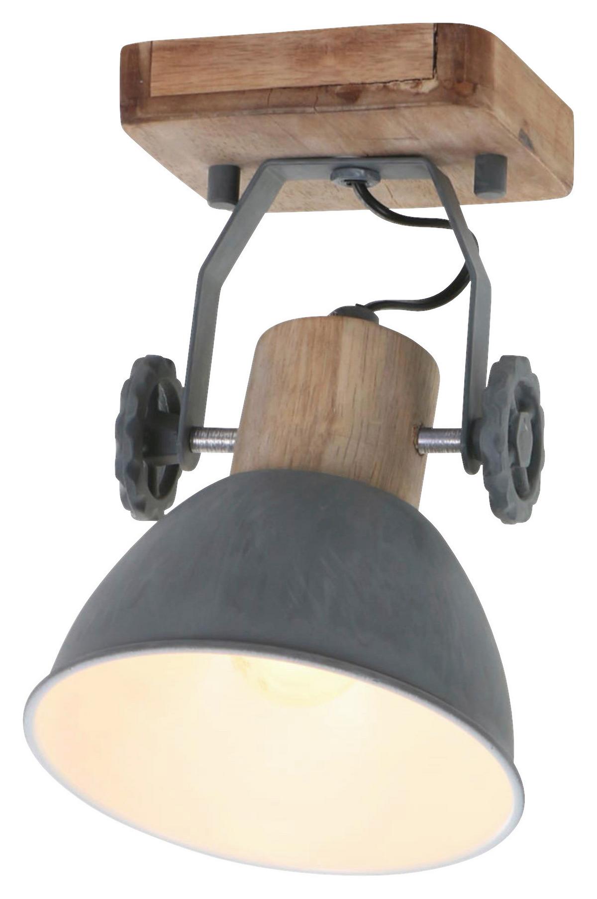 Deckenspots Gearwood - Anthrazit/Kupferfarben, Trend, Holz/Metall (59/19/23cm)