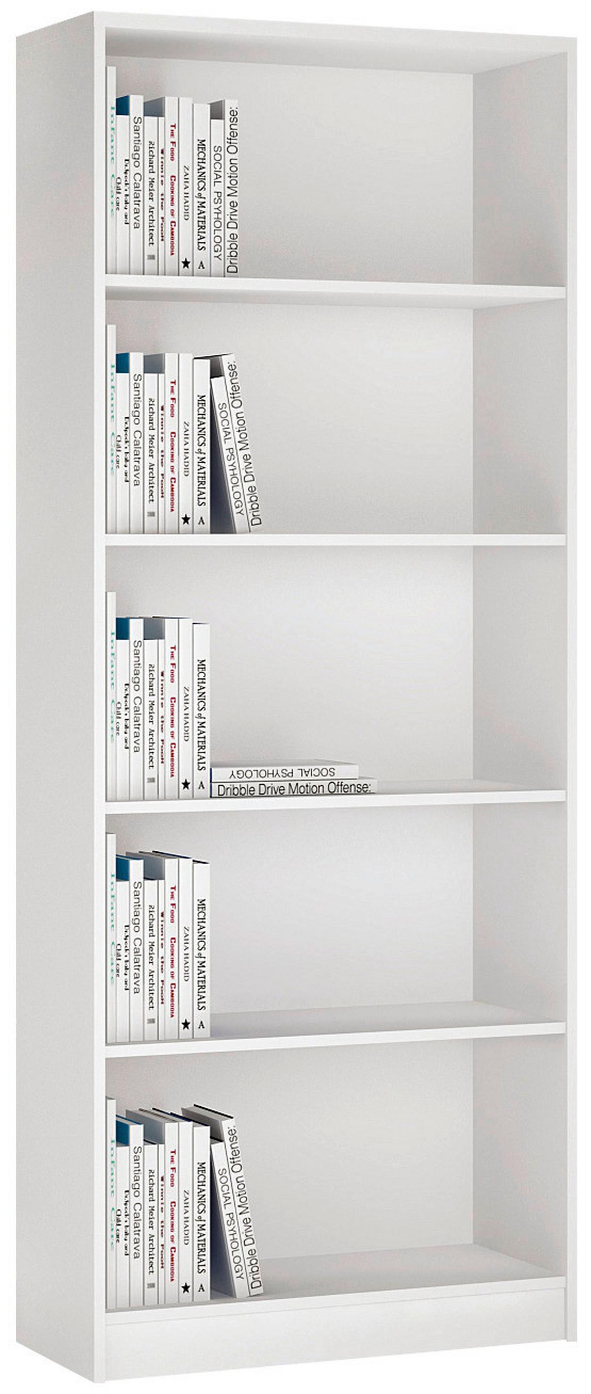 REGÁL 4-YOU YUR03 - bílá, Moderní, dřevo (74/189,5/35,2cm)