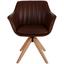 Drehstuhl Belluno Lederlook Braun - Eichefarben/Braun, MODERN, Holz/Textil (60/88/57,5cm) - Luca Bessoni Drehstuhl Belluno Lederlook Braun - Eichefarben/Braun, MODERN, Holz/Textil (60/88/57,5cm) - Luca Bessoni