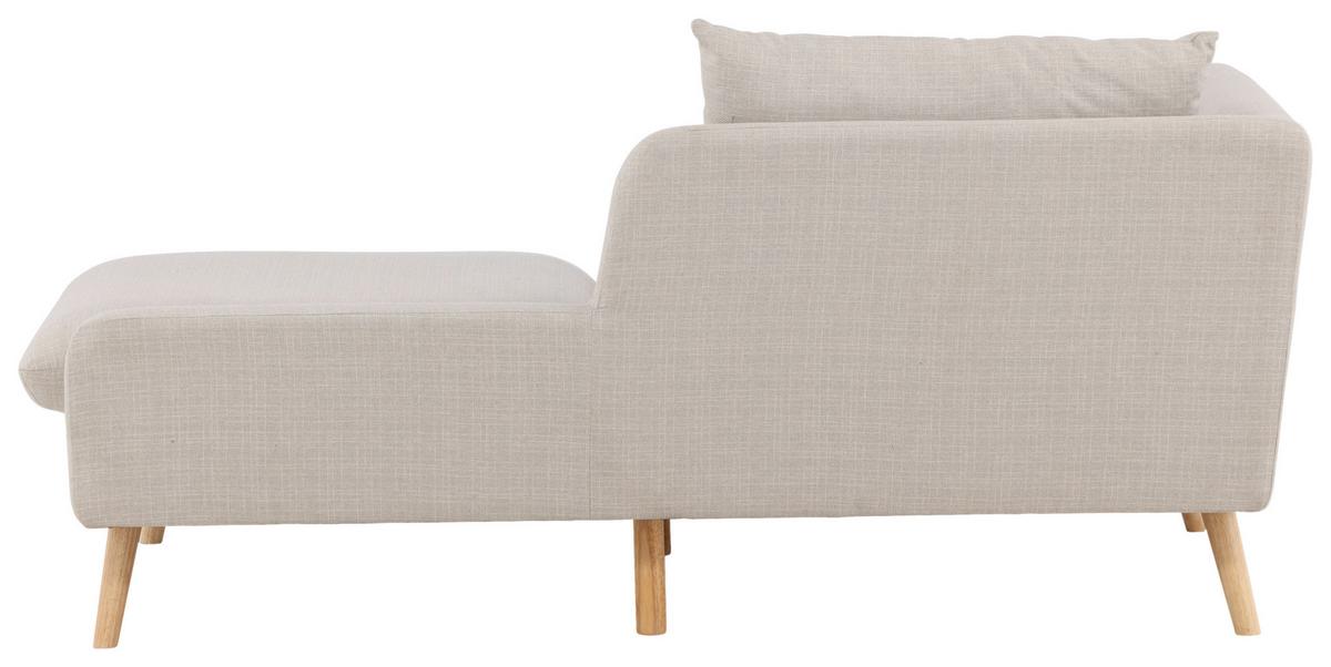 Récamiere Tacoma - Beige, Design, Holz/Textil (174/80/93cm) - Livetastic