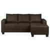 Ecksofa Grenwood Dunkelbraun S: 200x144 Cm - Dunkelbraun/Braun, Design, Textil (200/144cm) - MID.YOU
