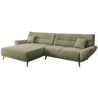 Ecksofa Drago Grün S: 166/290 cm - Wildeiche/Grün, MODERN, Holz/Textil (166/290cm) - MID.YOU