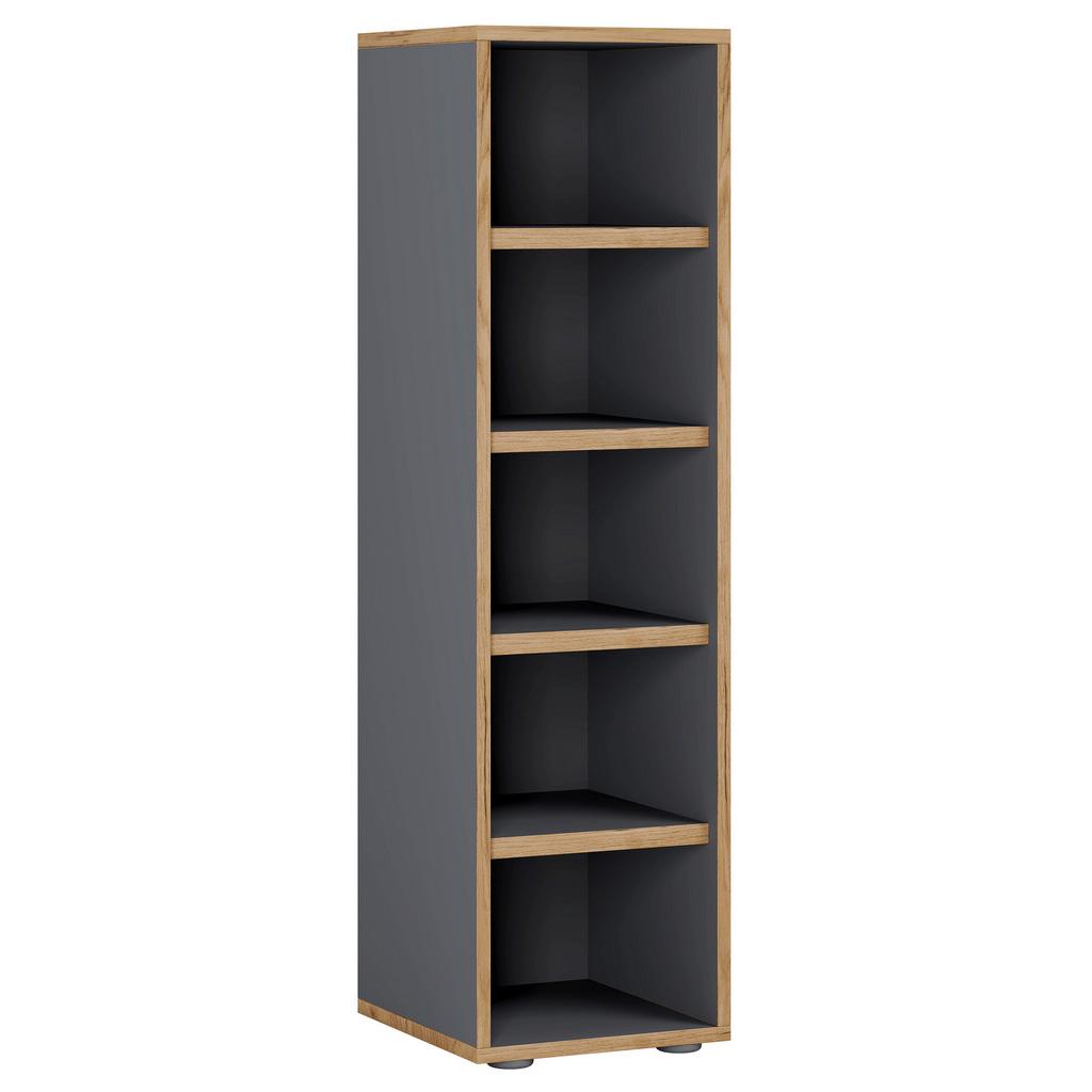 Schuhregal Salia Anthrazit/Honigeiche B: 30 cm