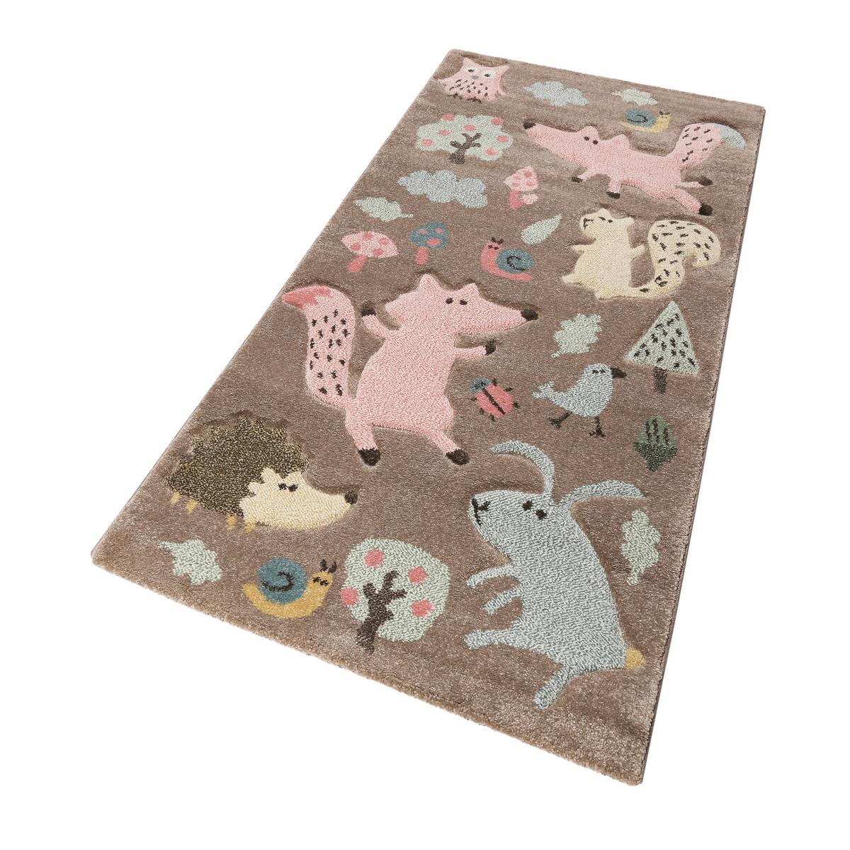 Kinderteppich Forest - Taupe, Trend, Textil (133/200cm) - Sigikid