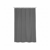 Duschvorhang in Dunkelgrau Textil/Mischgewebe - Dunkelblau, Basics, Textil (180/200cm) - MSV